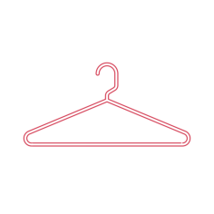 Objects Hangers Heavy Duty Tubular Hanger Simple Line Art Svg, Free Vectors File